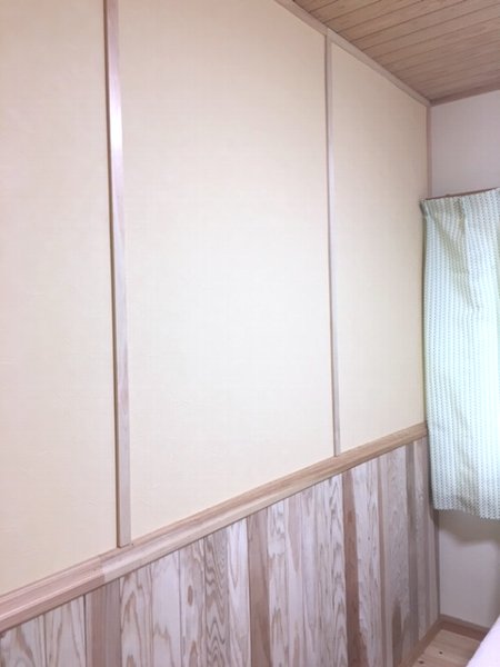 ヒロミが出ていたdiy番組に影響をうけ 子ども部屋の仕切りの壁がdiyで完成しました お義父さん作 なかなかの出来栄えです 鳥取県鳥取市 倉吉市のリサイクルは出張買取の宮本リサイクル